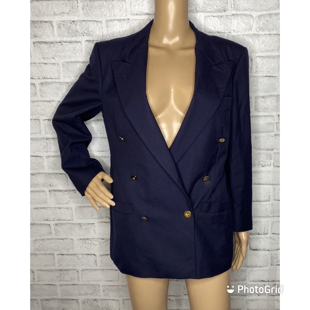 Burberry vintage navy wool blazer
